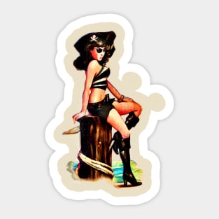 Pirate Girl Sticker